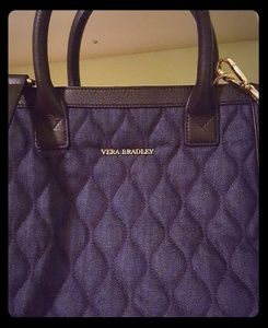 Natalie satchel in indigo denim